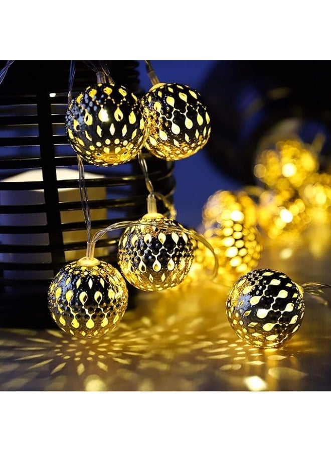 فرع رمضان كريم مضيء مصنوع من النحاس بسلك سيليكون متين بطول 3 مترتصميم فاخر بإضاءة دافئة تضفي لمسة روحانية على ديكور المنزل مثالي للتزيين في ليالي رمضان والمناسبات (Elc) - Image 3